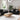 Set canapele 2 piese cu perne, material textil negru