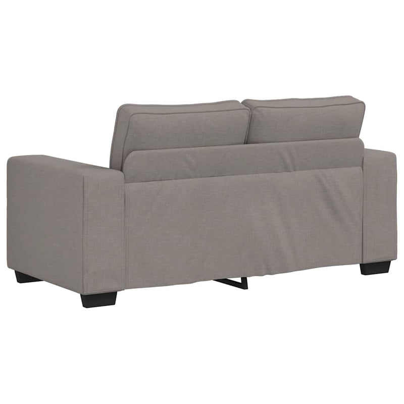 Set de canapea cu perne, 2 piese, gri taupe, material textil