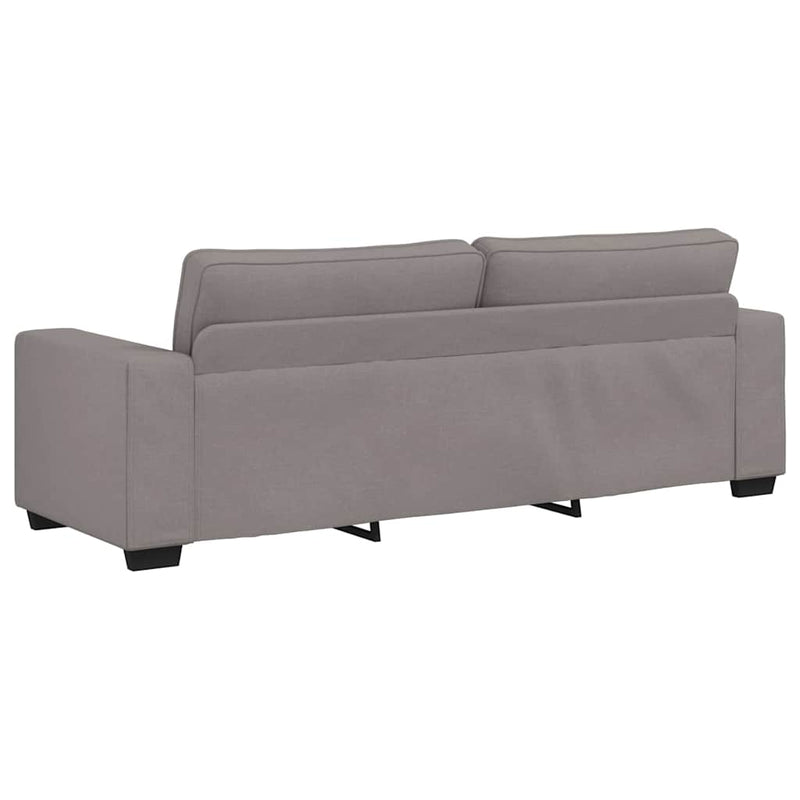 Set de canapea cu perne, 2 piese, gri taupe, material textil