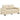 Set de canapele cu perne, 2 piese, crem, textil