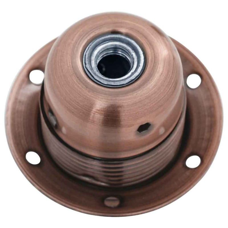 Suporturi de lampă 2 buc Roșu Bronz E27