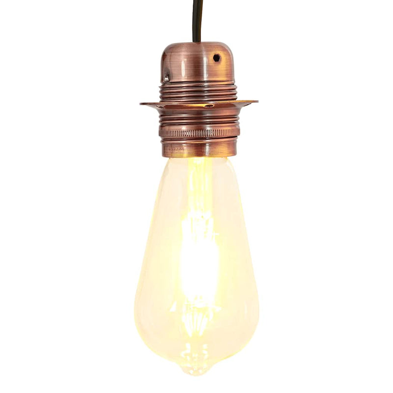 Suporturi de lampă 2 buc Roșu Bronz E27