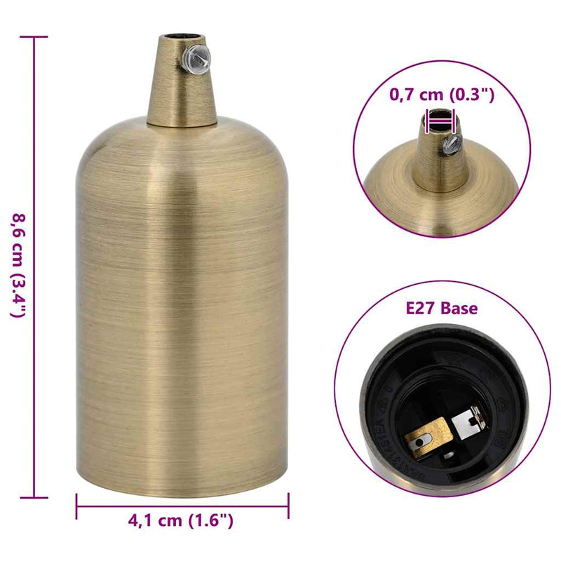 Suporturi de lampă 2 buc Bronz E27