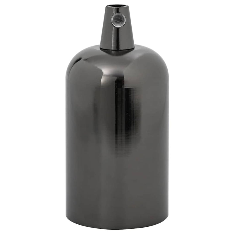 Suporturi lămpi 2 buc Negru lucios E27