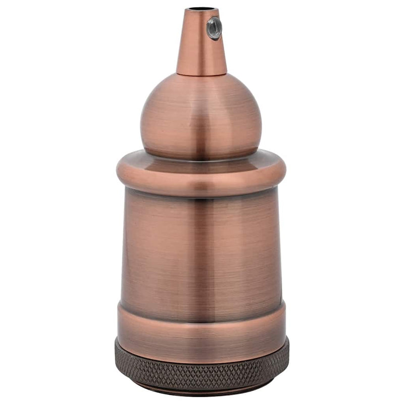 Suporturi de lampă 2 buc Roșu Bronz E27