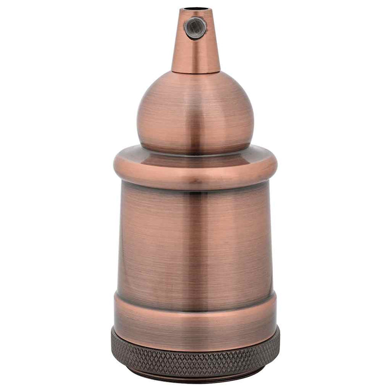 Suporturi de lampă 2 buc Roșu Bronz E27