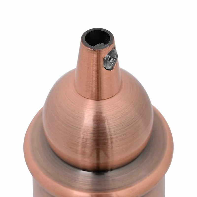 Suporturi de lampă 2 buc Roșu Bronz E27