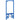 Suport de perete pentru sistemul de bidet Manual albastru
