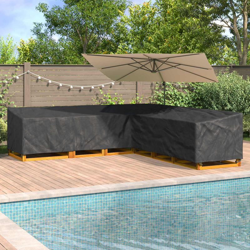 Husă pentru mobilă 325 x 325 x 80 cm Material Oxford 600D Negru