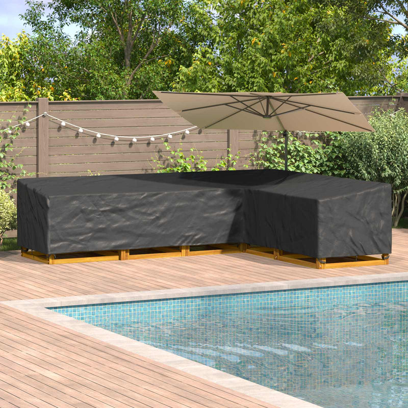 Husă pentru mobilă 355 x 275 x 80 cm Material Oxford 210D Negru