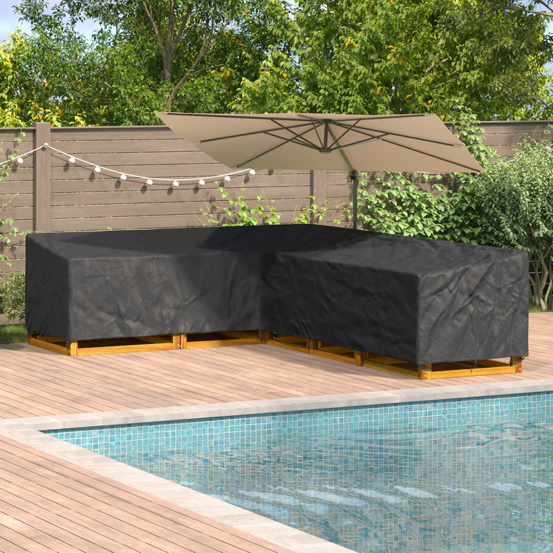Husă pentru mobilă 355 x 275 x 80 cm Material Oxford 210D Negru