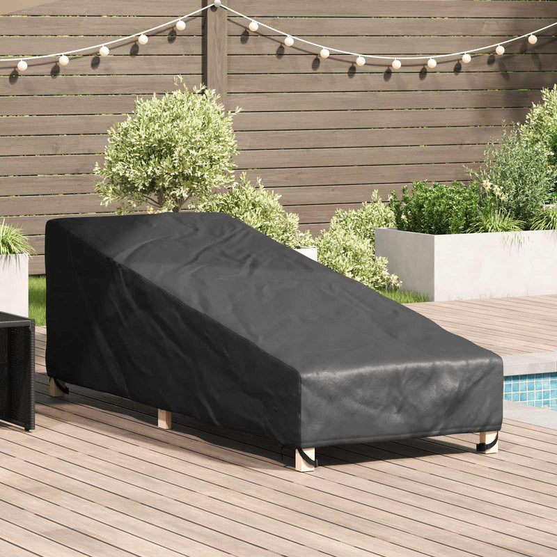 Husă pentru mobilier de exterior 203 x 81 x 63 cm Negru