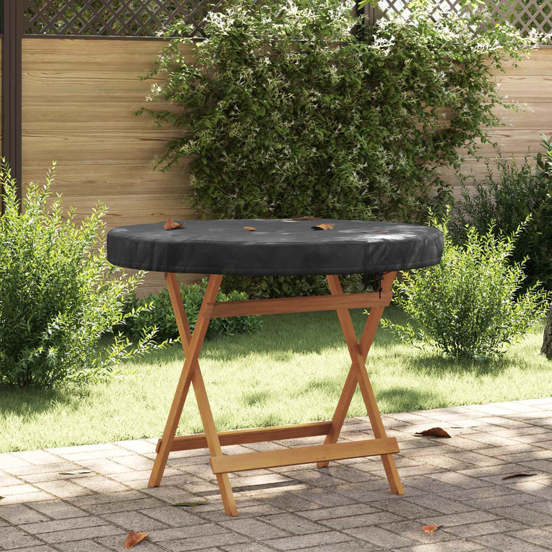 Husă pentru masă exterioară 102 x 102 x 10 cm Rotund Negru
