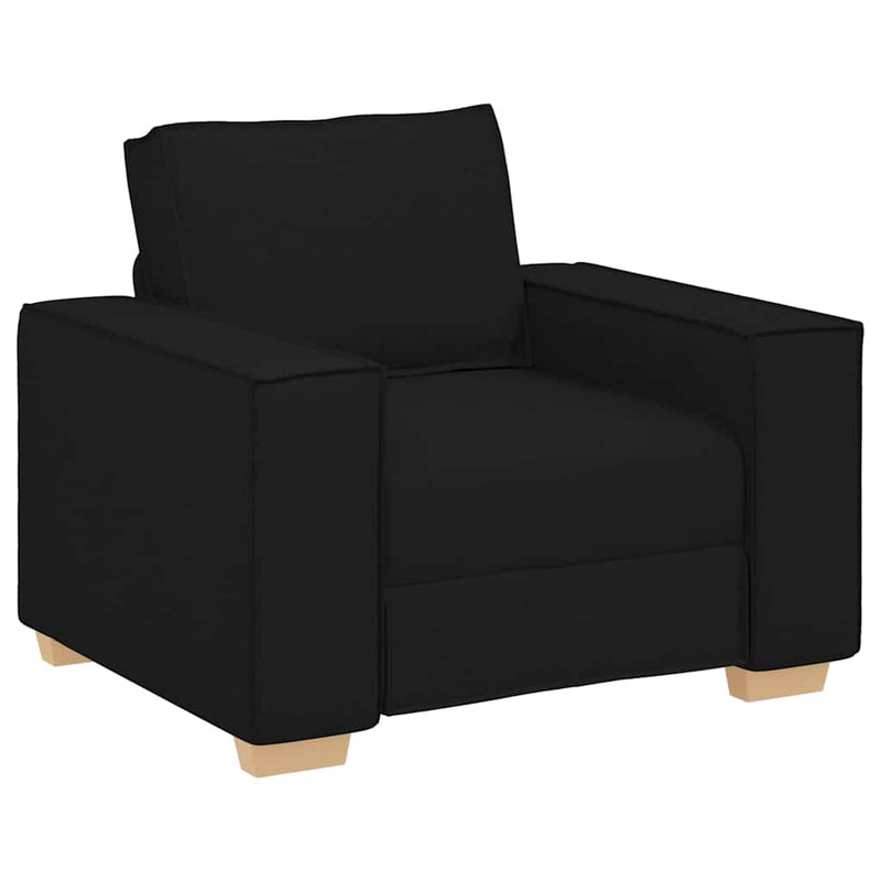 Canapea fotoliu negru 100x78x84 cm material textil