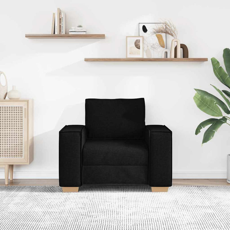 Canapea fotoliu negru 100x78x84 cm material textil