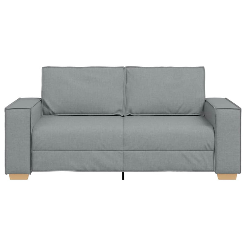 Canapea cu 2 locuri, gri deschis, 180x78x84 cm, material textil