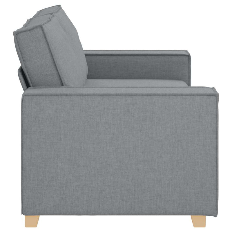 Canapea cu 2 locuri, gri deschis, 180x78x84 cm, material textil