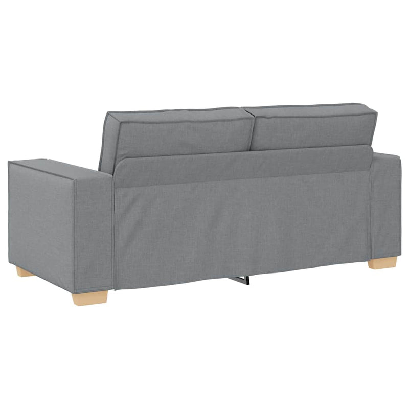 Canapea cu 2 locuri, gri deschis, 180x78x84 cm, material textil