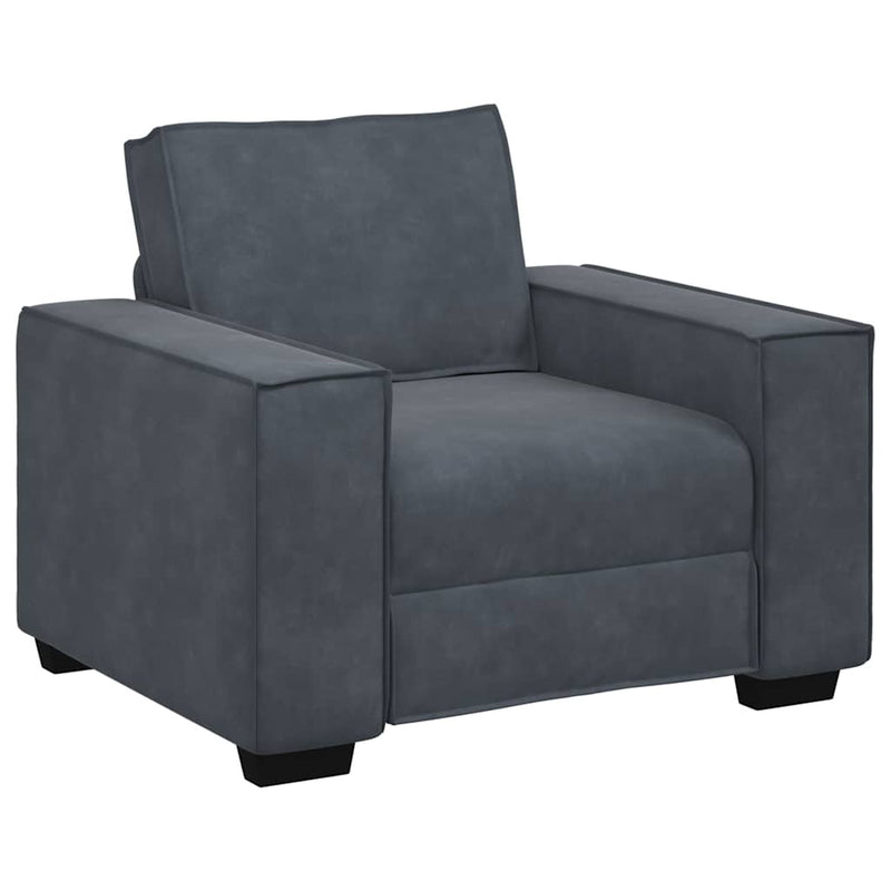 Canapea scaun gri închis 100x78x84 cm catifea