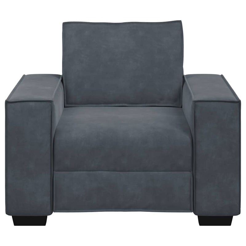 Canapea scaun gri închis 100x78x84 cm catifea