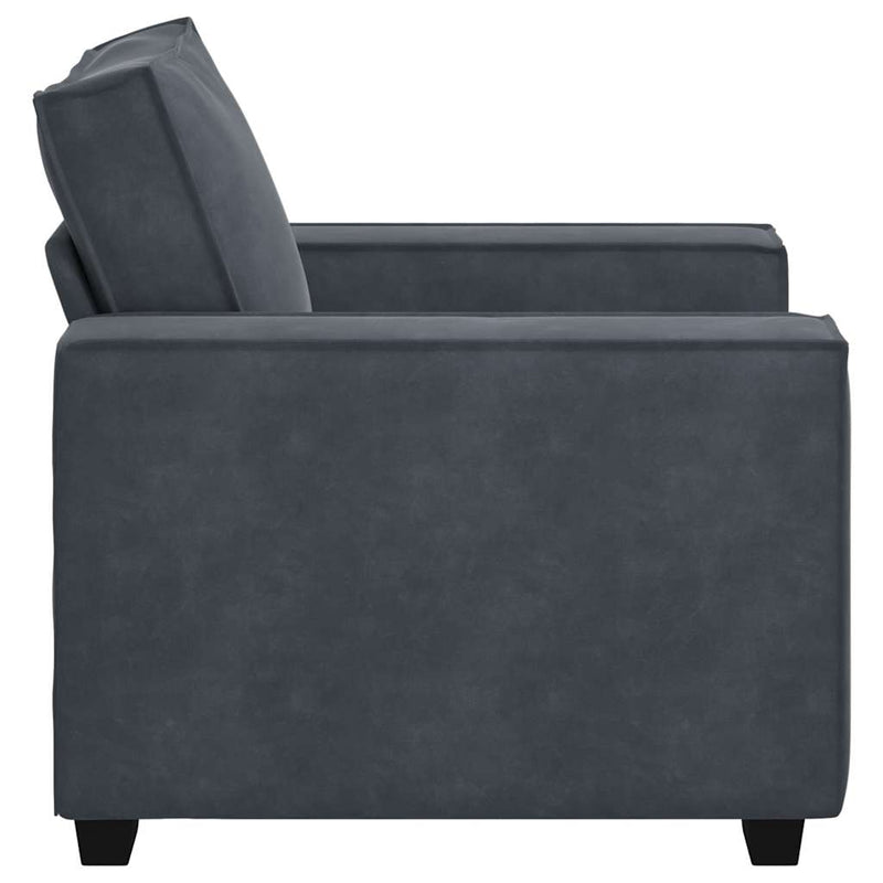 Canapea scaun gri închis 100x78x84 cm catifea