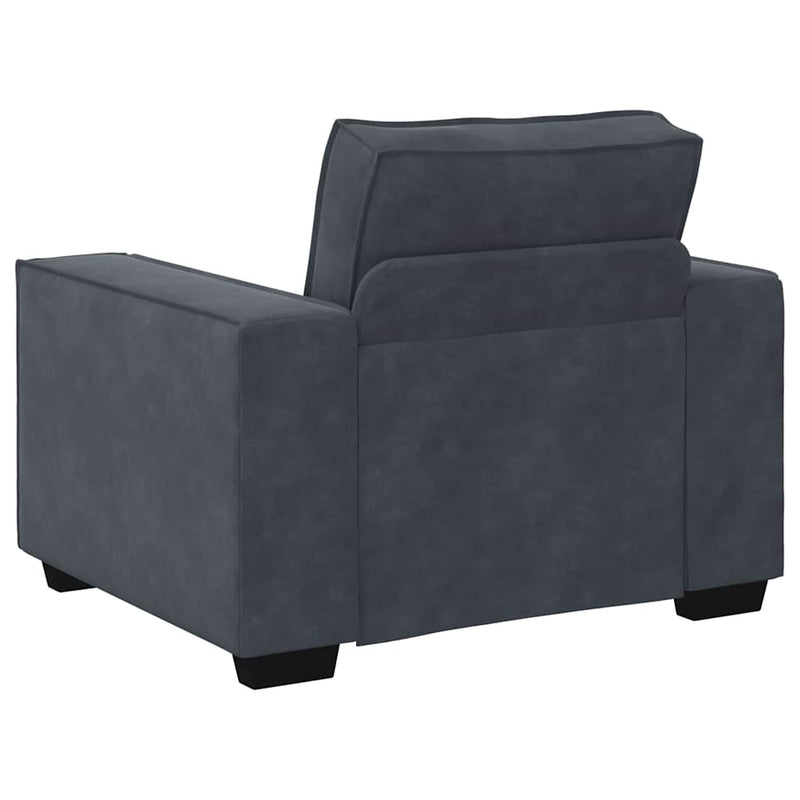Canapea scaun gri închis 100x78x84 cm catifea