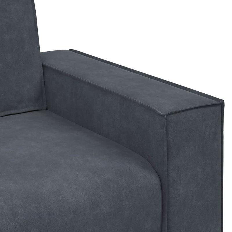 Canapea scaun gri închis 100x78x84 cm catifea