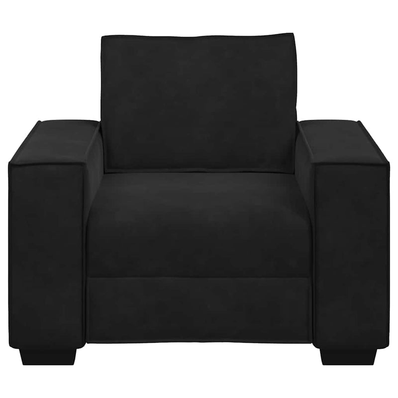 Canapea scaun negru 100x78x84 cm catifea