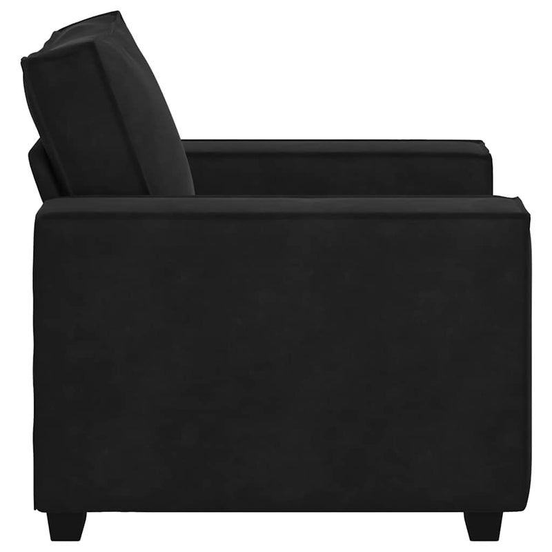Canapea scaun negru 100x78x84 cm catifea