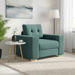 Canapea fotoliu verde închis 100x78x80 cm, material textil