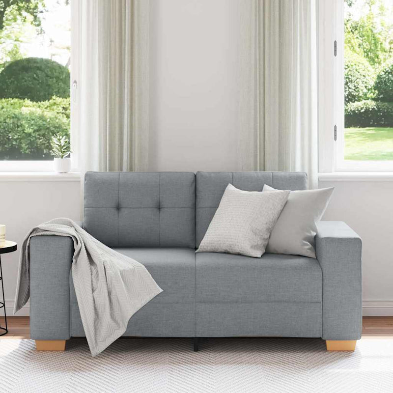 Canapea lovesea gri deschis 160x77x82 cm stofa