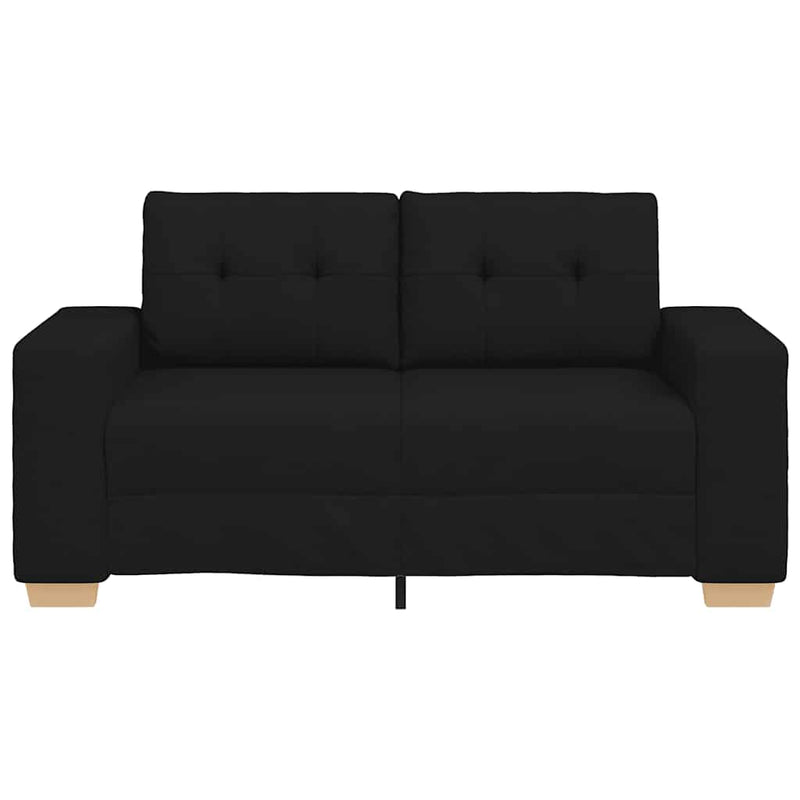 Canapea Loveseat Negru 160x77x82 cm Stofa