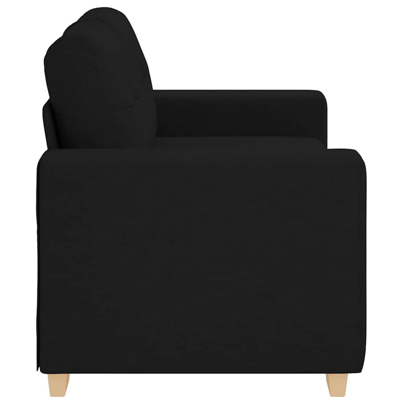 Canapea Loveseat Negru 160x77x82 cm Stofa
