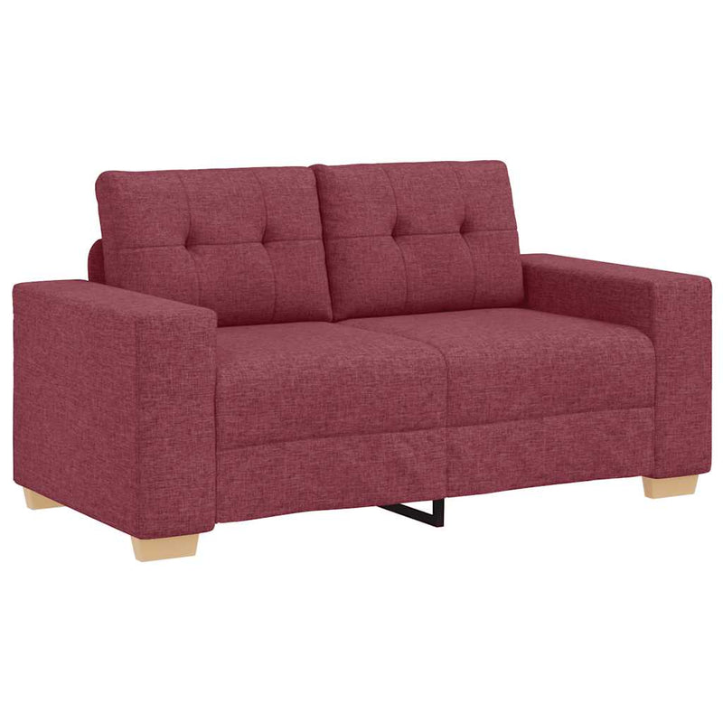 Canapea extensibilă, culoare roșu-vin, 160x77x82 cm, material textil