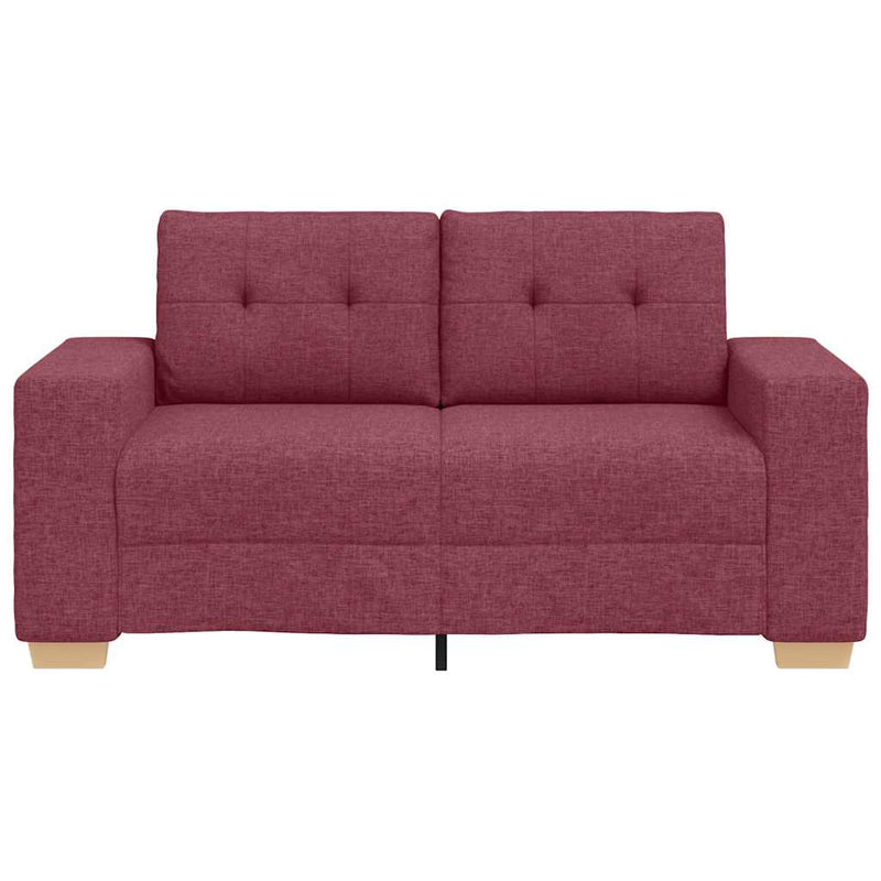 Canapea extensibilă, culoare roșu-vin, 160x77x82 cm, material textil