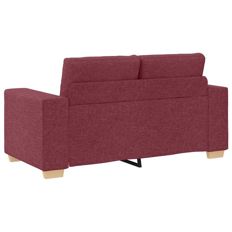 Canapea extensibilă, culoare roșu-vin, 160x77x82 cm, material textil