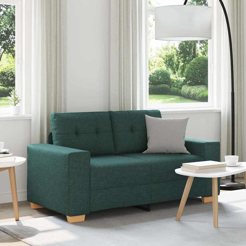 Canapea extensibilă verde închis 160x77x82 cm, material textil