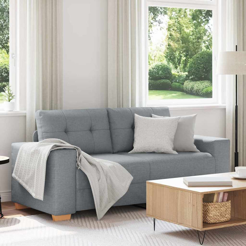 Canapea lovesea gri deschis 180x77x82 cm stofa