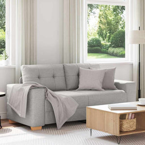 Canapea extensibilă cu două locuri, gri nor, 180x77x82 cm, material textil
