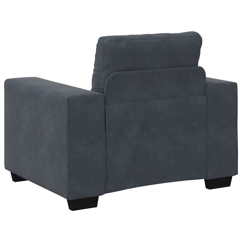 Canapea scaun gri închis 100x78x80 cm catifea