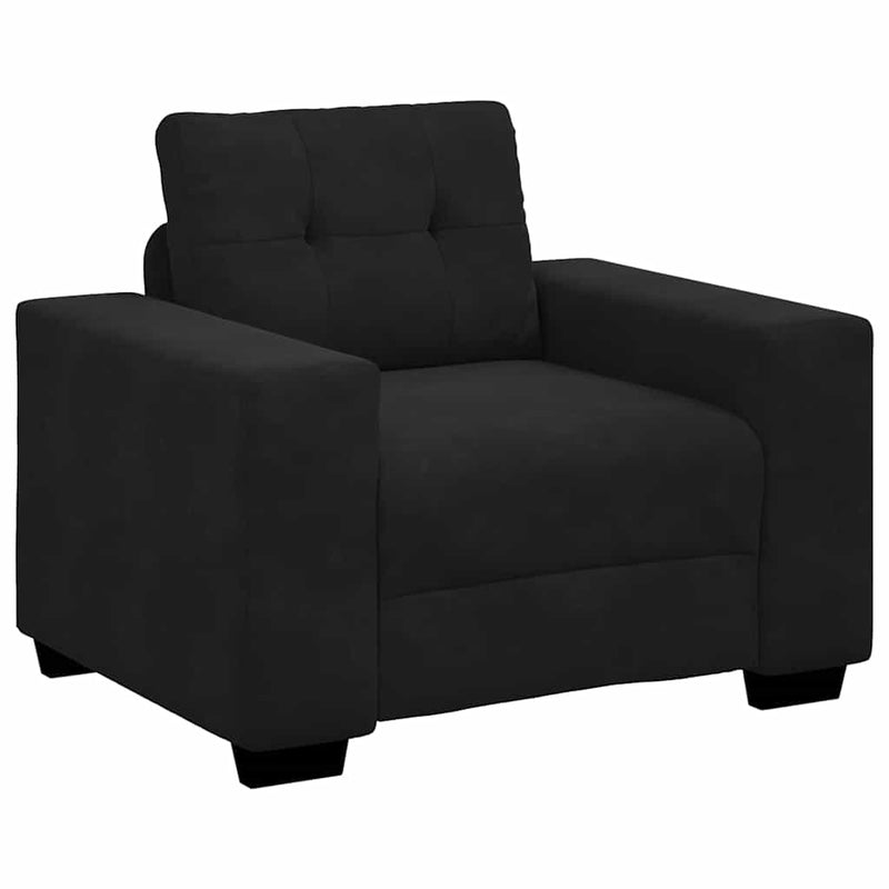 Canapea scaun negru 100x78x80 cm catifea