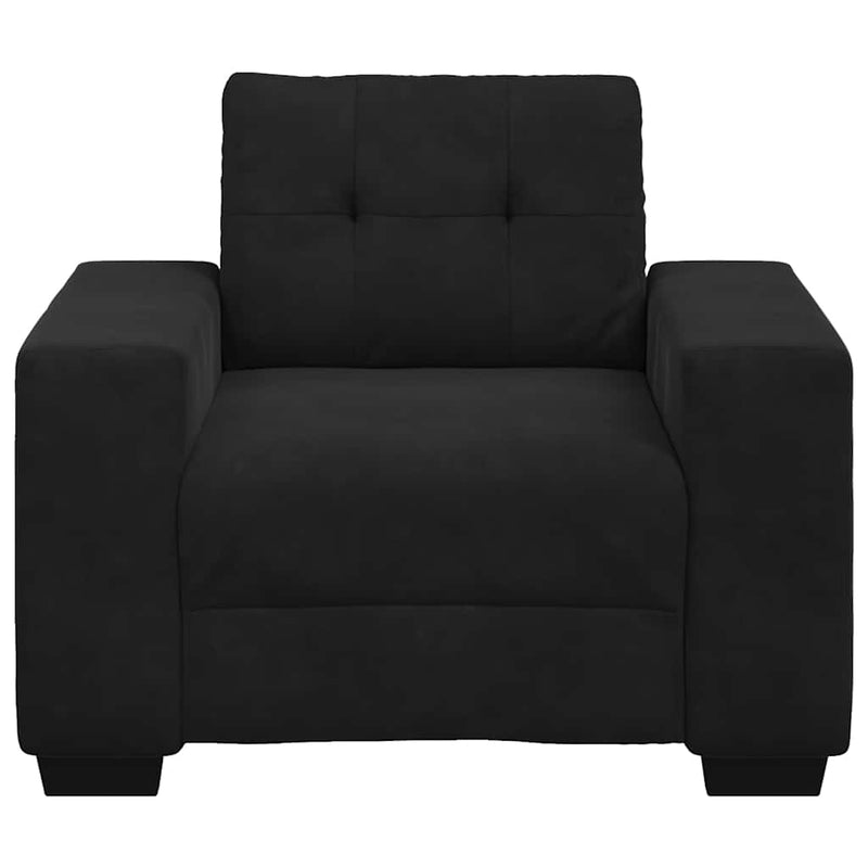 Canapea scaun negru 100x78x80 cm catifea