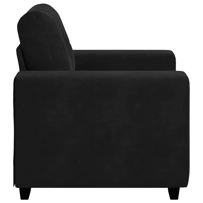 Canapea scaun negru 100x78x80 cm catifea