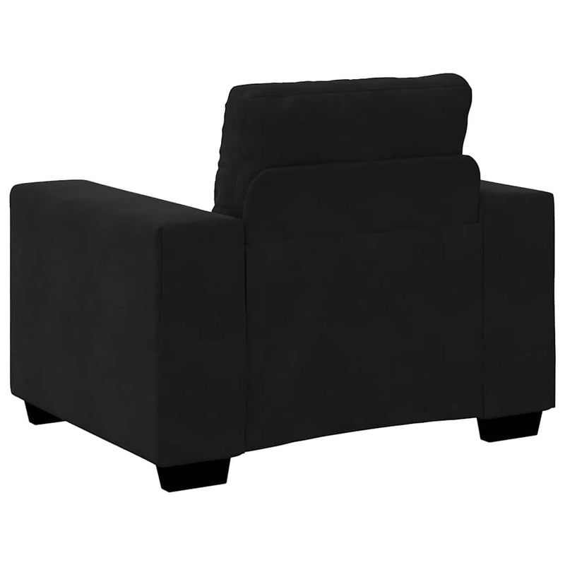 Canapea scaun negru 100x78x80 cm catifea
