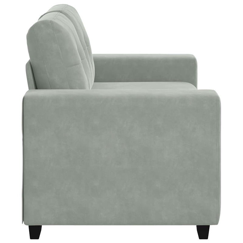 Canapea lovesea gri deschis 160x77x82 cm catifea