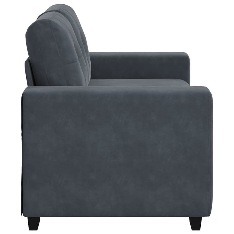 Canapea lovesea gri închis 160x77x82 cm catifea