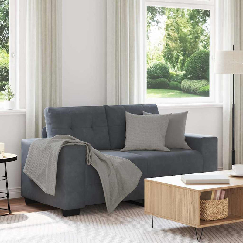 Canapea lovesea gri închis 160x77x82 cm catifea