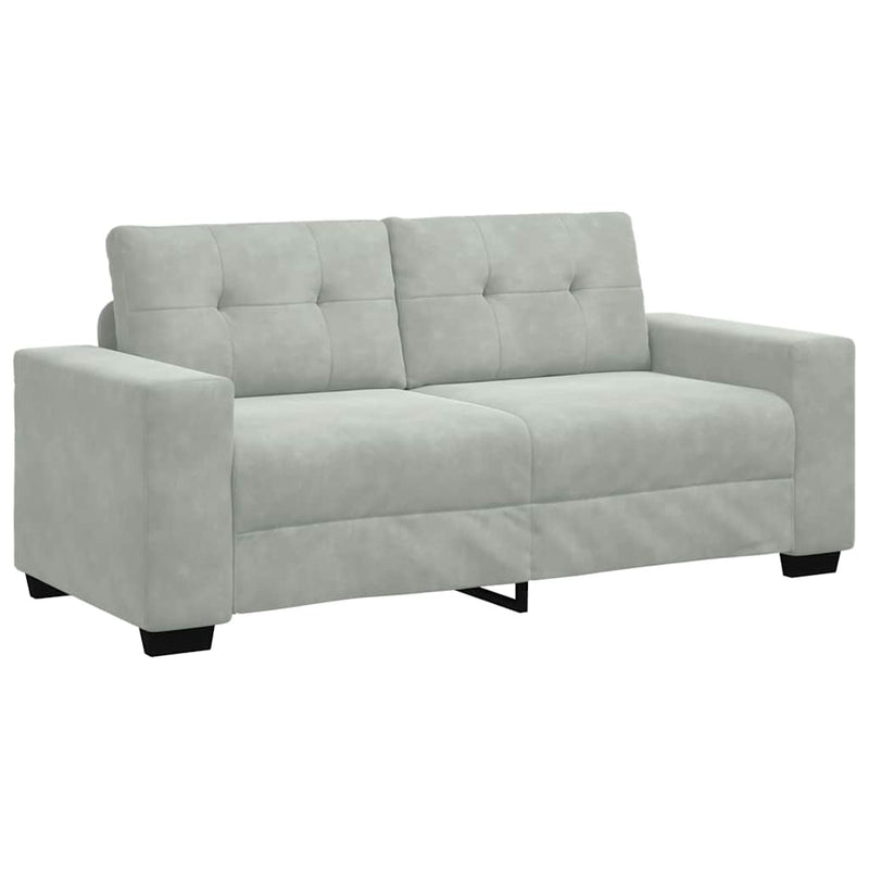 Canapea loveseat gri deschis 180x77x82 cm catifea