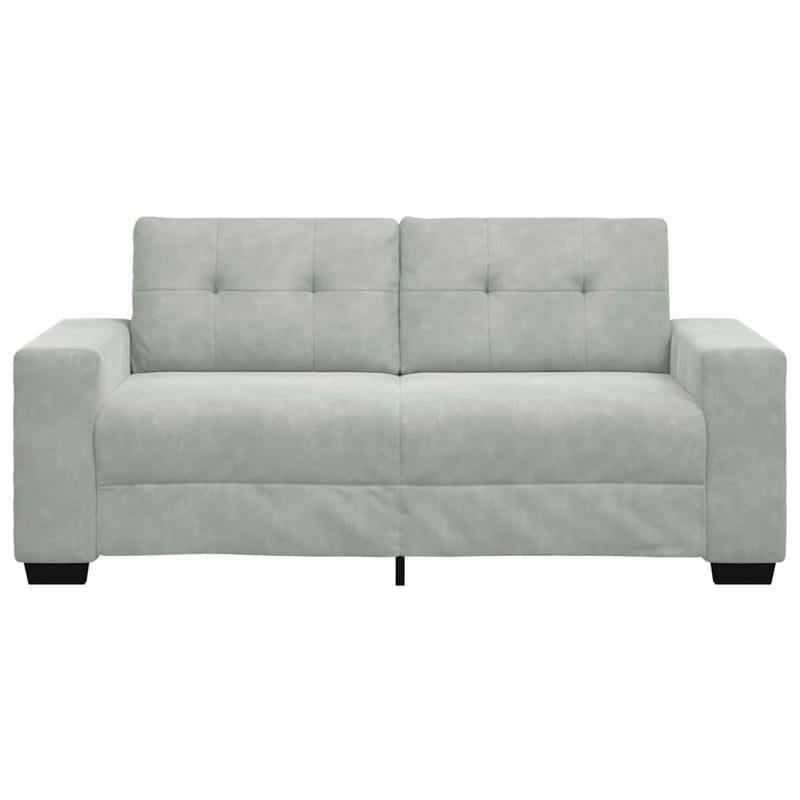 Canapea loveseat gri deschis 180x77x82 cm catifea