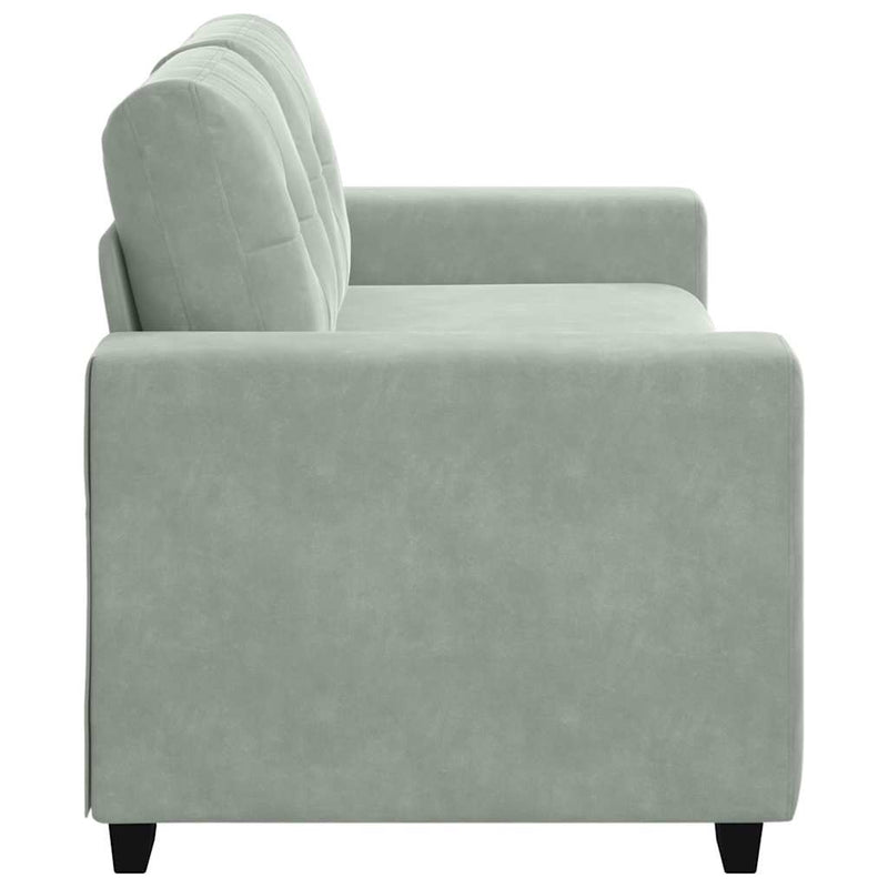 Canapea loveseat gri deschis 180x77x82 cm catifea